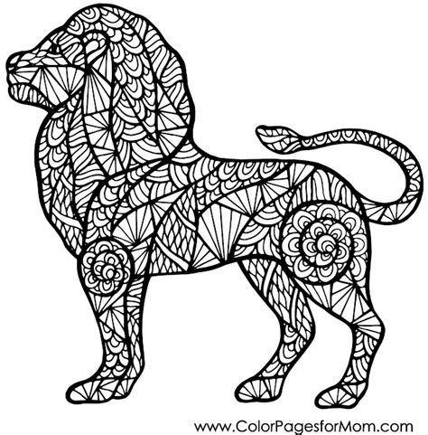Animals 65 Advanced Coloring Page