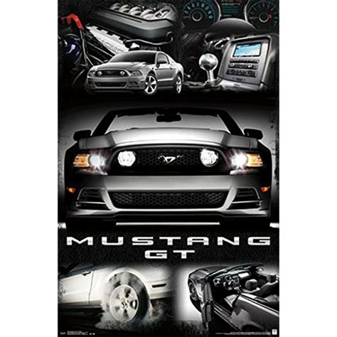 Ford Mustang Gt Poster Amazing 2014 Collage New 22x34