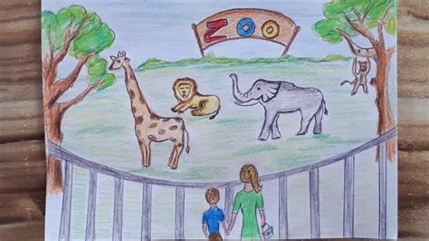 How To Draw A Zoo Zoo Drawing Hayvanat BahÇesİ Nasil Çİzİlİr