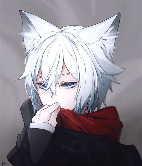 멜고우 🍌 on Twitter | Wolf boy anime, Anime wolf, Anime cat boy