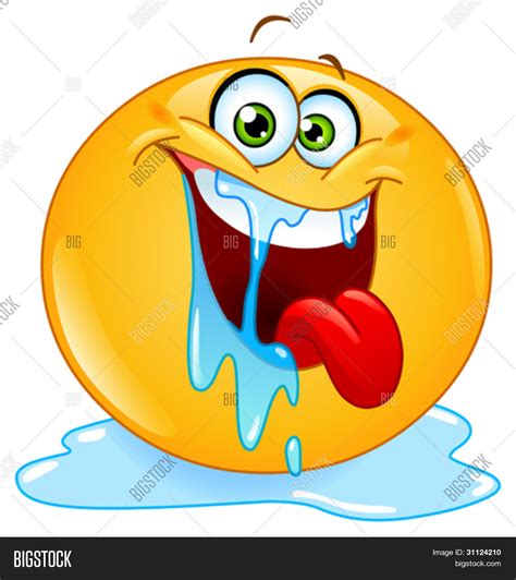 Drooling Emoticon Vector And Photo Free Trial Bigstock