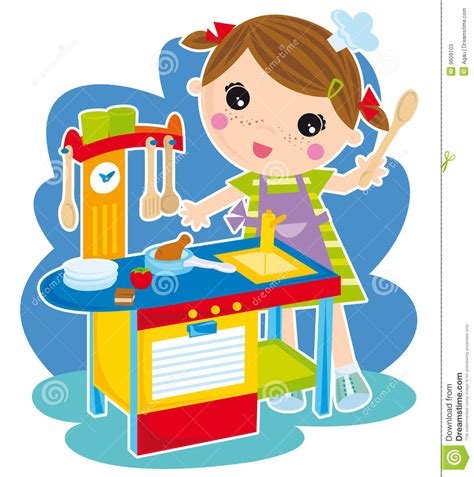 Cooking Stock Vector Illustration Of Cartoon Baby Cook