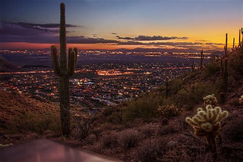 Scottsdale After Sunset From The Sunrise Trail Buettnerto Blog