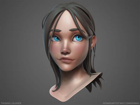 artwork girl sculpt 10 3d model character character modeling