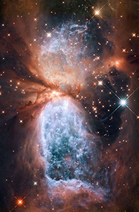 Hubble View Of Star Forming Region S106 This Image From The Nasaesa