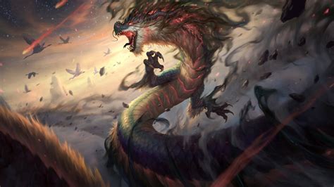 4k Fantasy Art Dragon Creature Loong Chinese Dragon Hd Wallpaper