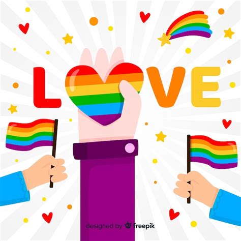 Concepto Del Día Del Orgullo Lgbt Vector Gratis