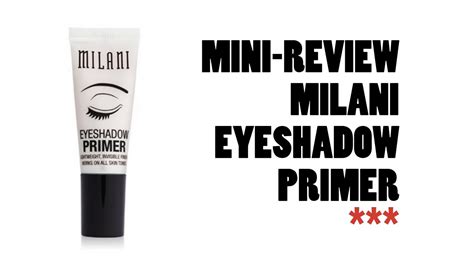 Mini Review Milani Eyeshadow Primer YouTube