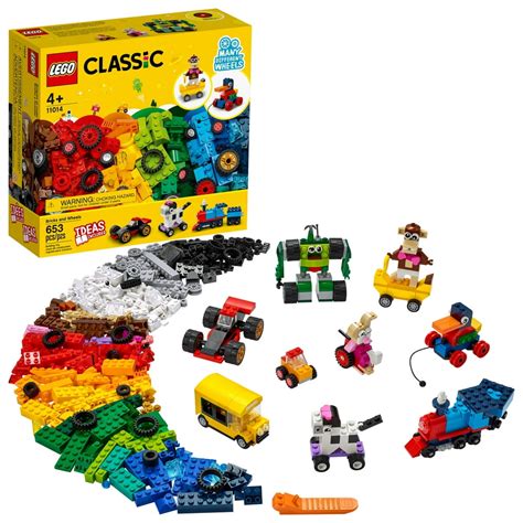Lego Classic Bricks And Wheels 11014 Kids Building Toy With Fun Builds