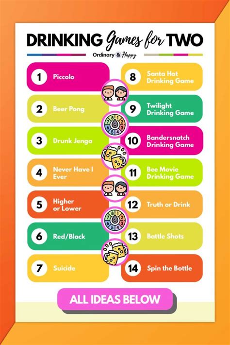 25 Best Drinking Games For Two Ordinary And Happy