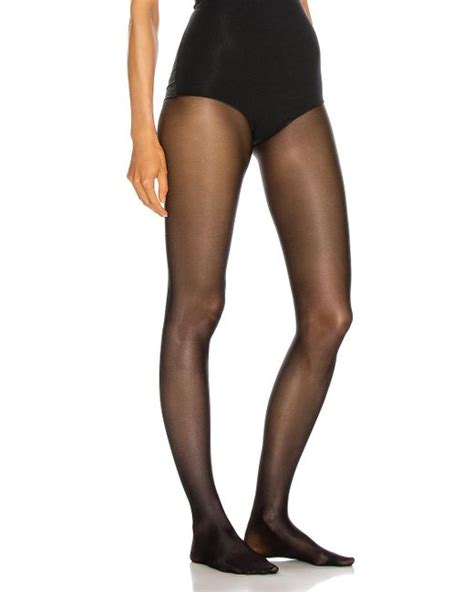 Wolford Synthetic Neon 40 Tights In Black Lyst
