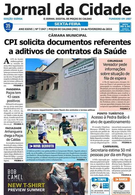 Jornal Da Cidade 24 De Fevereiro De 2023 Jornal Da Cidade Notícias