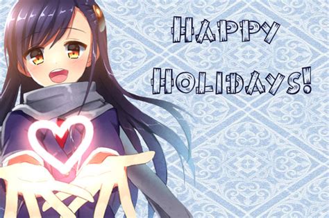 Anime Holiday Cards
