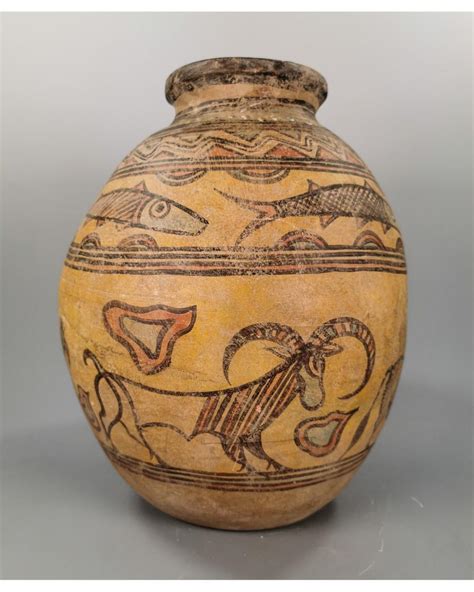 Sold Price Large Indus Valley Culture Vessel With Animals Motifs