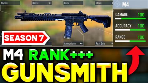 M4 Best Gunsmith In Cod Mobile Season 7 M4 Best Attachments For Rank