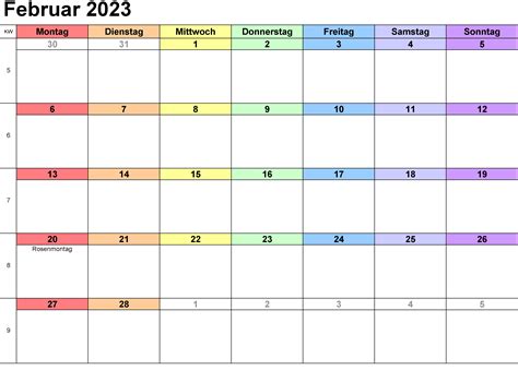 Kalender Februar 2023 Zum Ausdrucken Drucken Docalendario