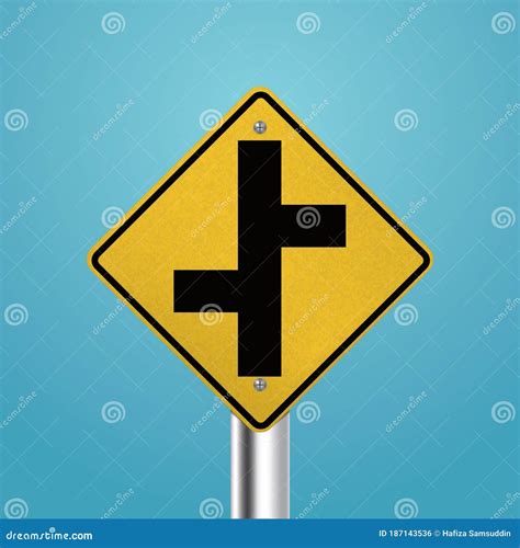Road Signboard Flat Clipart Vector Illustration