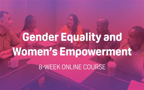 Col Online Course Alert Capacity Building In Gender Equality And Women’s Empowerment Starts