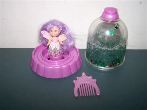 VINTAGE PLAYSKOOL KRYSTAL Princess Fairies Doll Globe Comb Light Purple