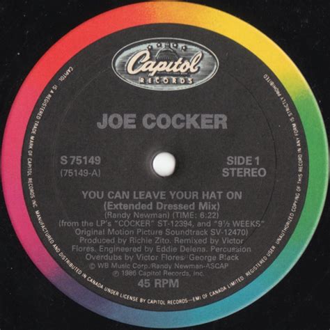 Joe Cocker You Can Leave Your Hat On Vinyl Discogs