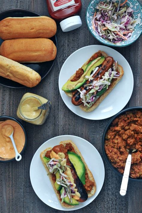 As the saying goes, 'dress to impress!' these hot dog toppings will surely impress your family at the cookout. Smoky Lentil Chili and A Hot Dog Toppings Bar Vegan BBQ ...