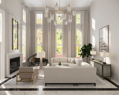 Before After Luxury All White Living Room Decorilla