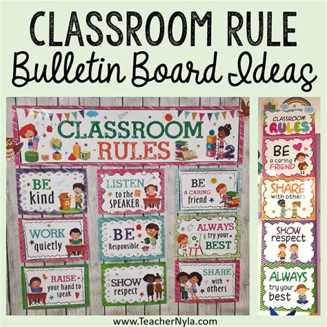 Classroom Rule Bulletin Boards Nylas Crafty Teaching