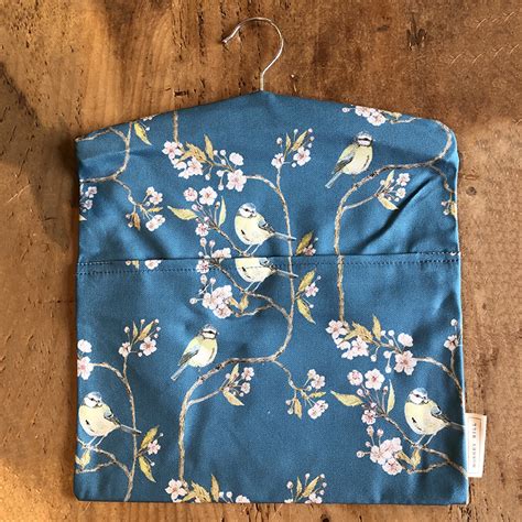 Blue Tit On Blossom Peg Bag Denham Blue Mosney Mill