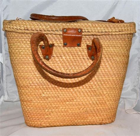 Whatever you're shopping for, we've got it. Vintage Large Woven Straw Flowered Handbag Purse Tote with ...
