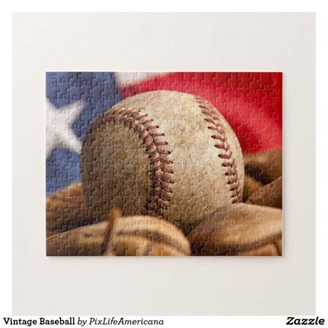 Vintage Baseball Jigsaw Puzzle Vintage Baseball Jigsaw