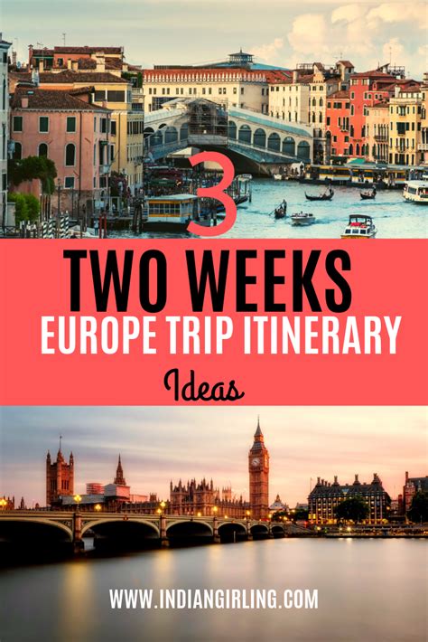looking for inspiration for your europe trip if you plan to travel for two weeks or three weeks