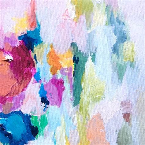Flower Abstract Pastel Painting Art Canvas By Paint Me