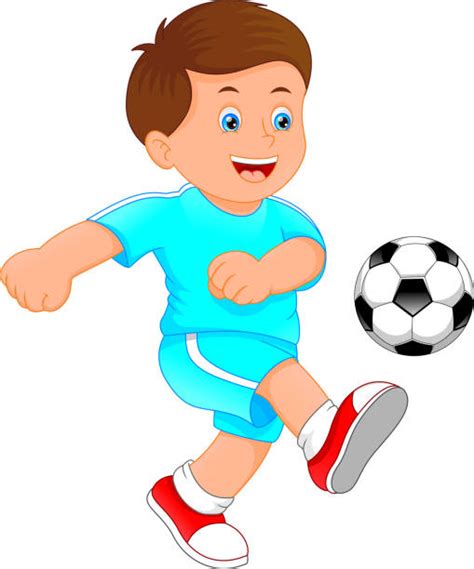 Royalty Free Cartoon Soccer Players Clip Art Vector Images