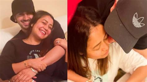 Rohanpreet Singh Surprises Neha Kakkar On Valentine Day Kissing Photos Viral On Social Media Ps