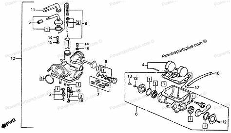 honda motorcycle carburetor diagram