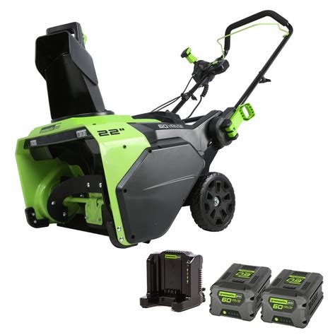 Greenworks Pro 22 In 60 Volt Single Stage Cordless Electric Snow