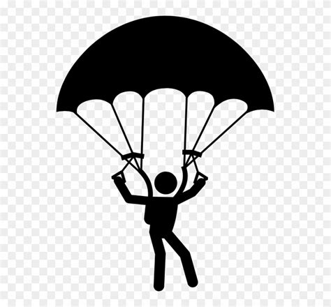 Download Skydiving Clipart Clip Art Sky Diving Clipart Black And