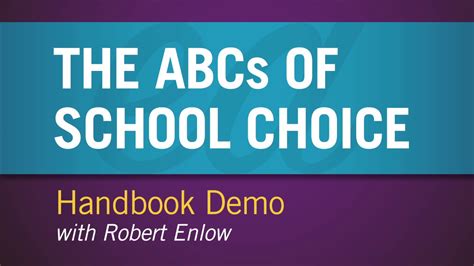 The Abcs Of School Choice Handbook Demo Youtube