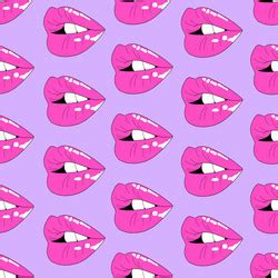 Pink Kiss Vector Images Over