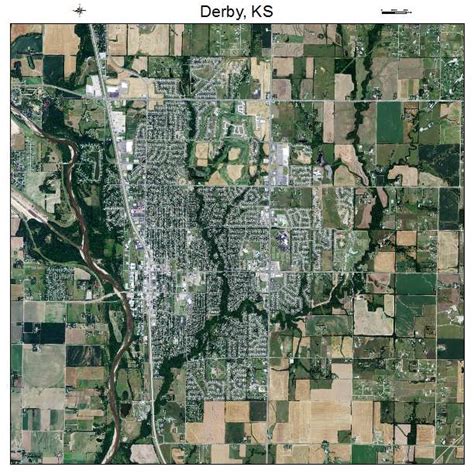 Aerial Photography Map Of Derby Ks Kansas