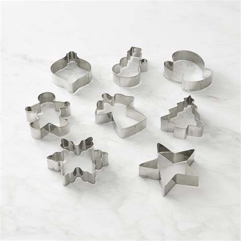 Williams Sonoma Classic Holiday Cookie Cutters Set Of 8 Williams Sonoma
