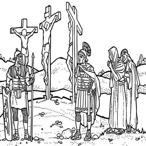 Crucifixion Coloring Pages at GetColorings.com | Free printable colorings pages to print and color