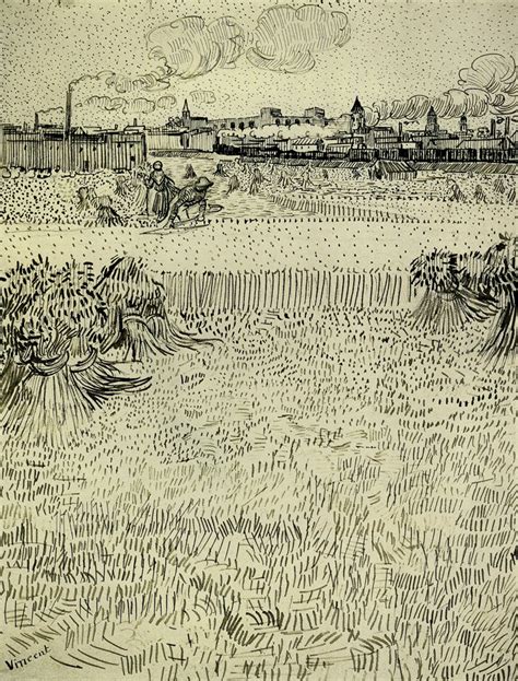 Vincent Van Gogh Arles View From The Wheat Fields