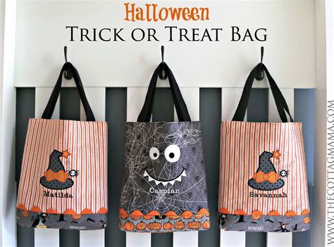Halloween Treat Bag Tutorial The Cottage Mama