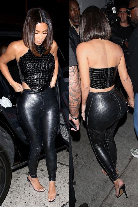 Kim Kardashian Arrives At A Dinner Party At Craigs Kim Kardashian