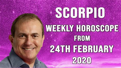 Scorpio Weekly Horoscope From 24th February 2020 Youtube