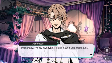 Asmodeus Character Review Obey Me Sweet And Spicy Otome Game Reviews