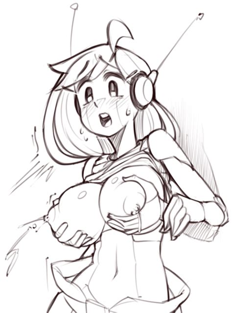 Rule 34 Belly Button Blush Breast Grab Breasts Cave Story Curly Brace