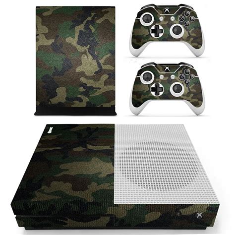 Camouflage Vinyl Skin Cover Protector For Xbox One S Console