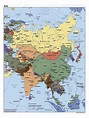 Map Of Asia Political With Capitals ~ AFP CV